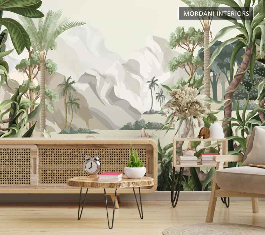 VINTAGE FOREST TROPICAL WALL MURALS _ M